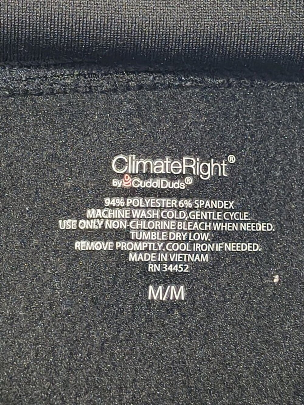 ClimateRight by CuddlDuds Women's Black Fleece Lined Leggings Size Medium - Picture 7 of 15